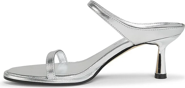 Alonde 60MM Leather Double-Strap Heeled Sandals - Image 4
