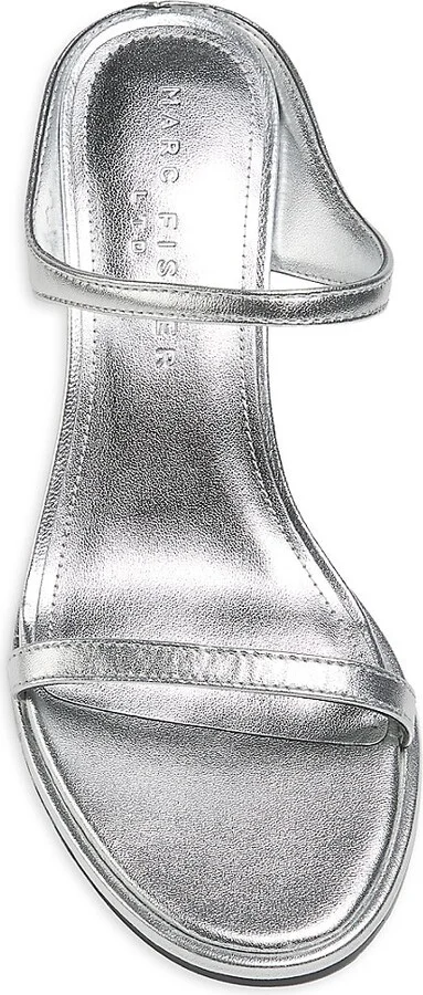 Alonde 60MM Leather Double-Strap Heeled Sandals - Image 5