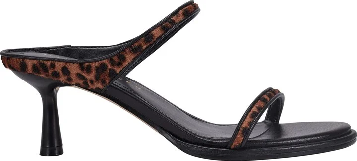 Alondely Genuine Calf Hair Kitten Heel Slide Sandal - Image 2