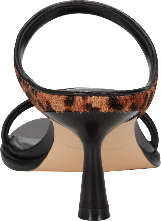 Alondely Genuine Calf Hair Kitten Heel Slide Sandal - Image 5