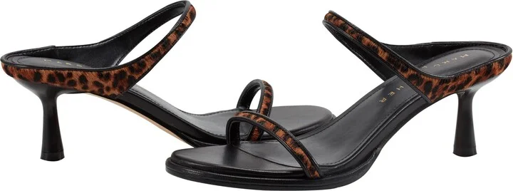 Alondely Genuine Calf Hair Kitten Heel Slide Sandal - Image 6