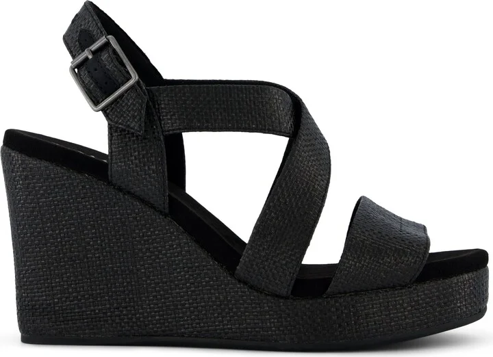 Alondra Wedge Sandal Raffia