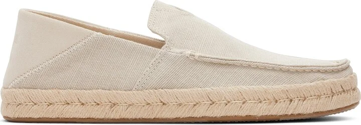 Alonso Cream Heritage Canvas Rope Loafer Slip On - Image 2