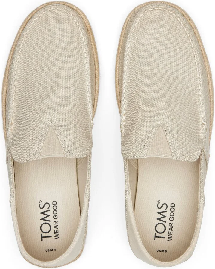 Alonso Cream Heritage Canvas Rope Loafer Slip On - Image 6