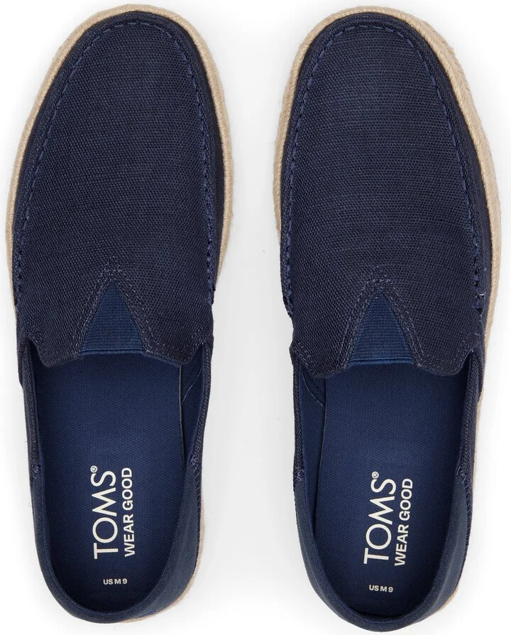 Alonso Navy Heritage Canvas Rope Loafer Slip On - Image 6
