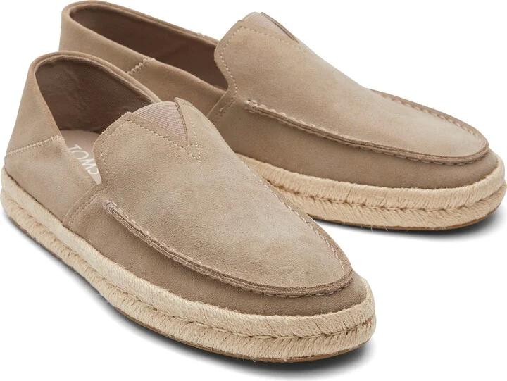 Alonso Taupe Suede Rope Loafer Slip On - Image 2
