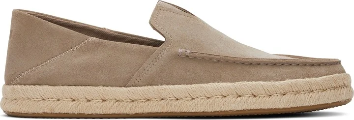 Alonso Taupe Suede Rope Loafer Slip On