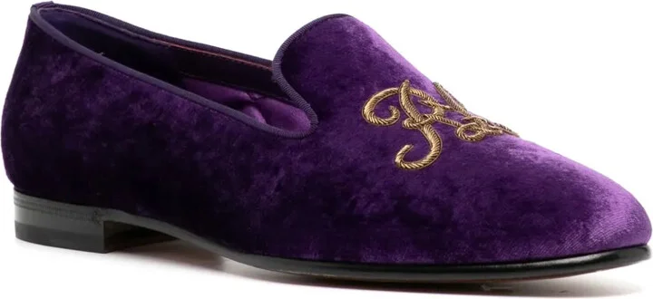 Alonzo velvet-finish loafers - Image 2