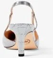 Alora Metallic Crocodile Embossed Leather Slingback Pump - Image 11