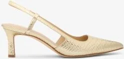 Alora Metallic Snake Embossed Leather Slingback Pump - Image 3
