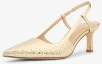 Alora Metallic Snake Embossed Leather Slingback Pump - Image 5