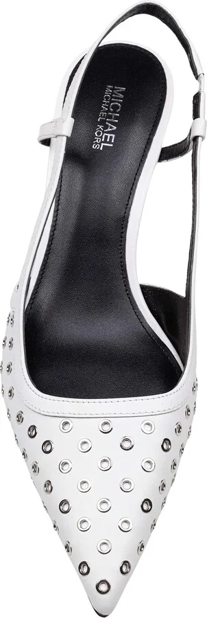 Alora Slingback In White Leather - Image 2