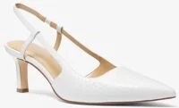Alora Snake Embossed Leather Slingback Pump - Image 6