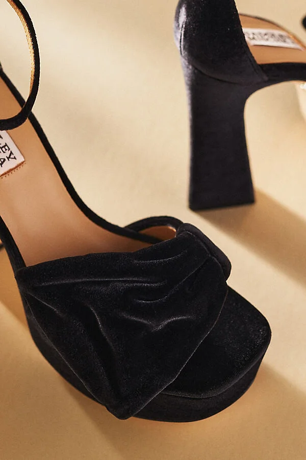 Alora Velvet Platform Heels - Image 3