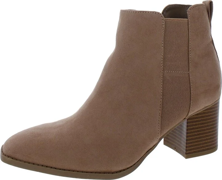 Aloraa Womens Zipper Square toe Ankle Boots