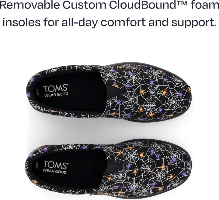 Alp FWD Black Glow In The Dark Spiders Espadrille Slip On - Image 6