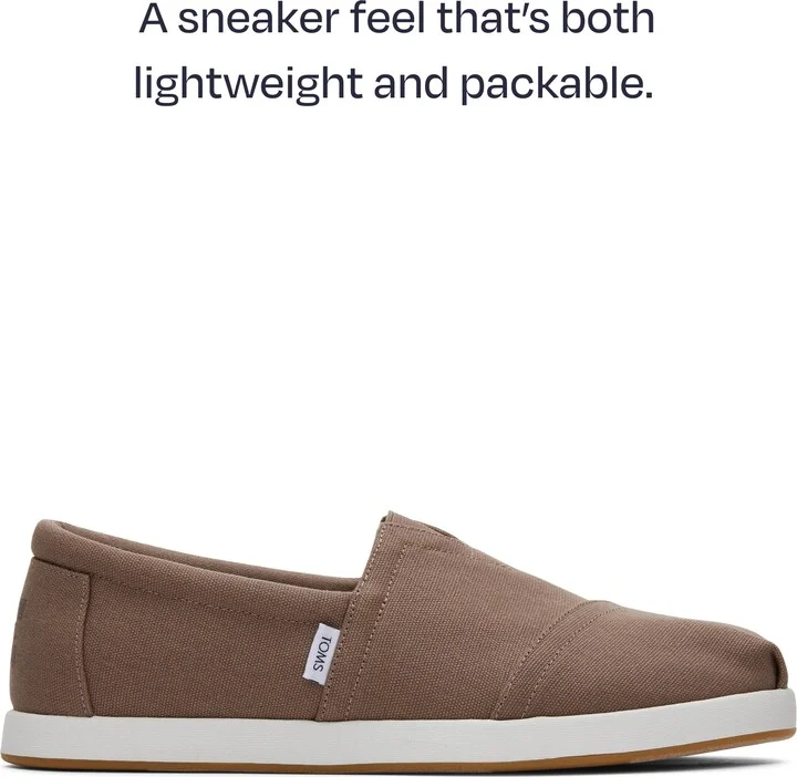 Alp FWD Taupe Recycled Cotton Canvas Slip On - Image 2