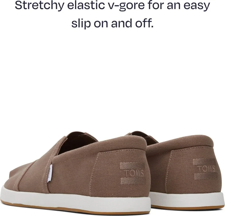Alp FWD Taupe Recycled Cotton Canvas Slip On - Image 4