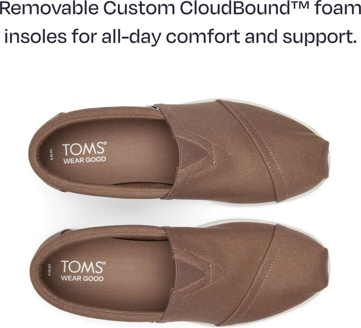 Alp FWD Taupe Recycled Cotton Canvas Slip On - Image 5