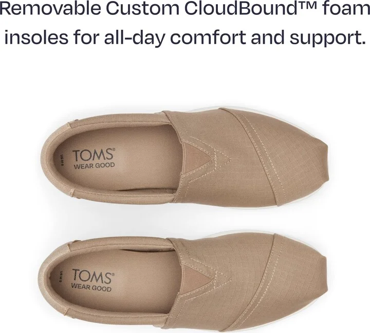 Alp FWD Taupe Recycled Ripstop Slip On - Image 6