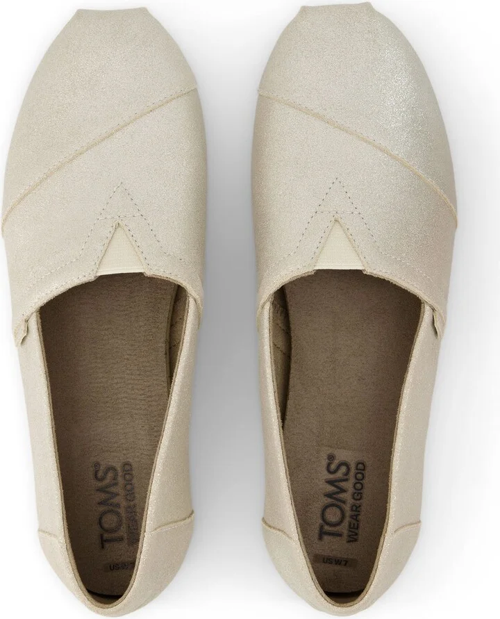 Alpargata Champagne Metallic Suede - Image 5