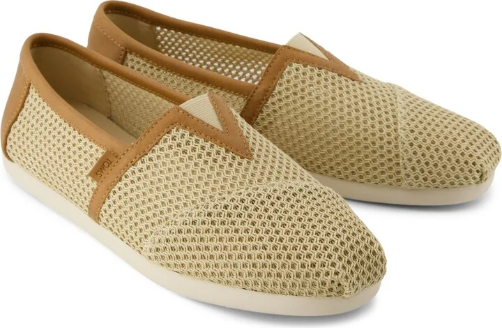 Alpargata Classic Almond Textured Mesh and PU Trim - Image 3