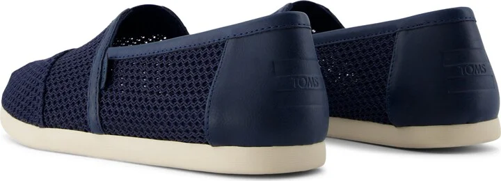 Alpargata Classic Navy Textured Mesh and PU Trim - Image 3