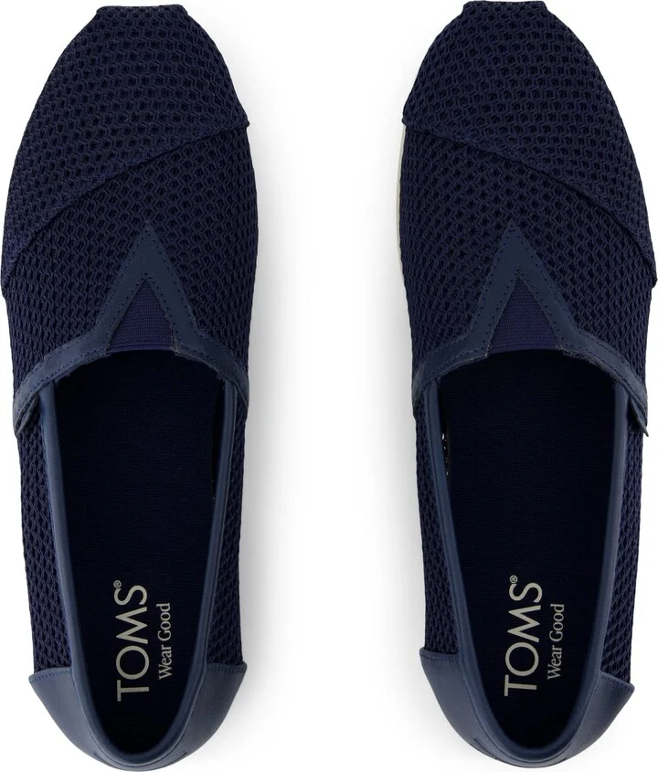 Alpargata Classic Navy Textured Mesh and PU Trim - Image 4