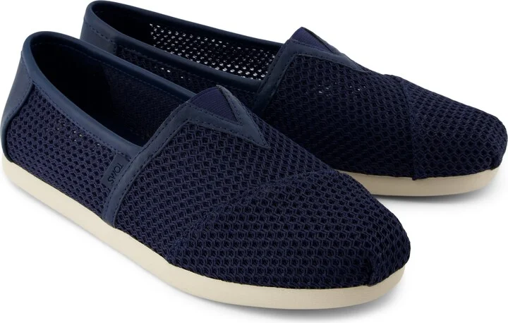 Alpargata Classic Navy Textured Mesh and PU Trim