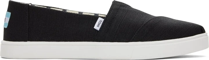 Alpargata Cupsole Black Heritage Canvas Slip-On Sneaker