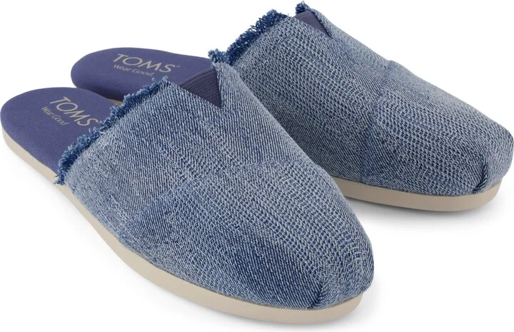 Alpargata Mule Dark Sky Textured Denim - Image 2