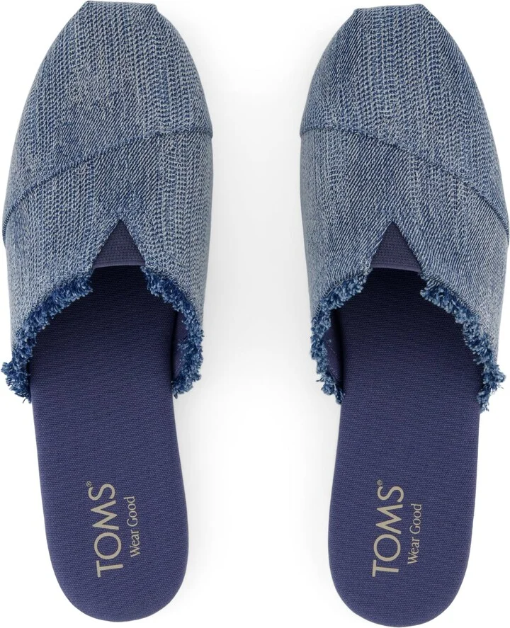 Alpargata Mule Dark Sky Textured Denim - Image 4