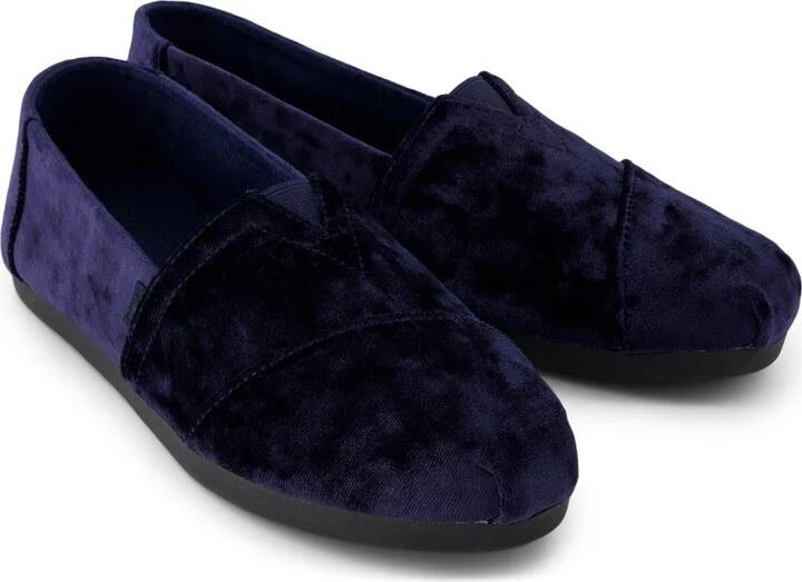 Alpargata Navy Crushed Velvet - Image 2