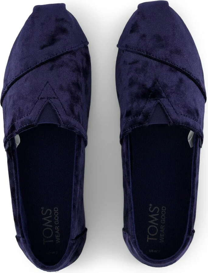 Alpargata Navy Crushed Velvet - Image 4