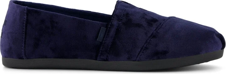 Alpargata Navy Crushed Velvet