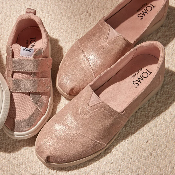 Alpargata Plus Pale Rose Metallic Suede - Image 3