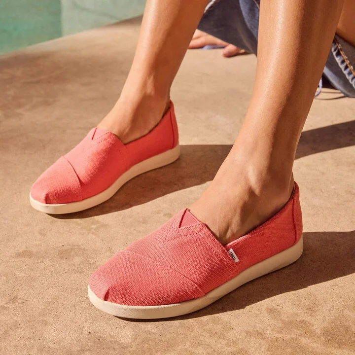 Alpargata Plus Sunset Coral Heritage Canvas - Image 3