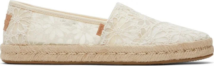 Alpargata Rope 2.0 Natural Floral Lace Espadrille