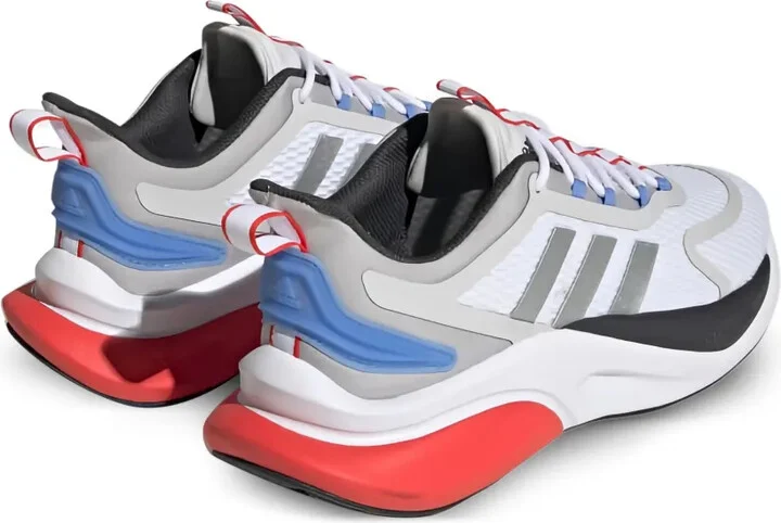 Alphabounce Plus "Cloud White/Silver Metallic/Blue Fusion" sneakers - Image 3