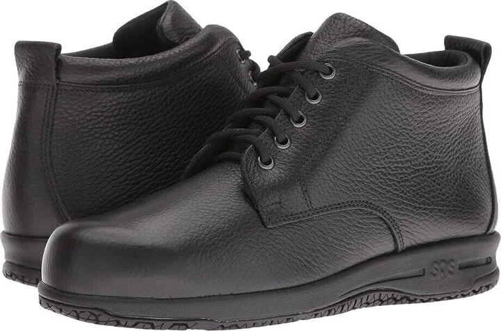 Alpine Boot Women's US 7.5 Black Leather Non Slip Ankle Chukka EEE3829