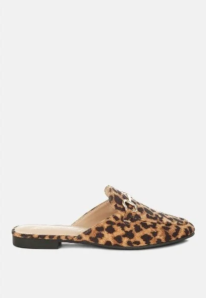 Alpine Horsebit Detail Mules Women