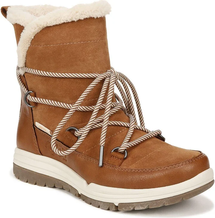 Alpine Womens Faux Fur Ankle Winter & Snow Boots