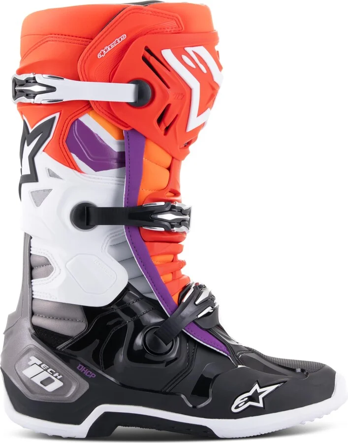Black/Fluo Red/Fluo Orange/White