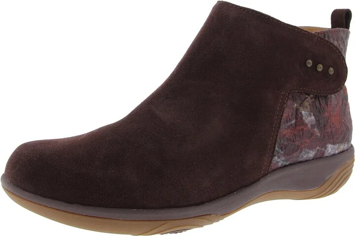 Althea Womens Zipper Suede Booties