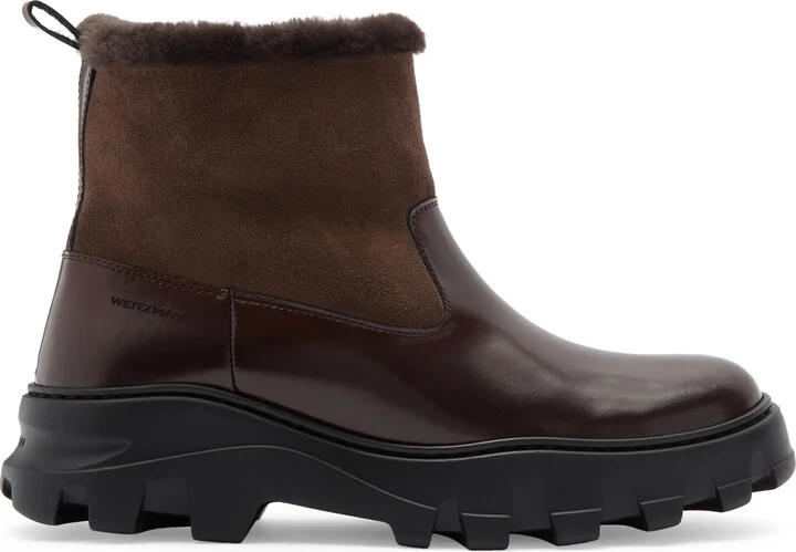 Alton Genuine Shearling Lined Lug Sole Boot - Image 4