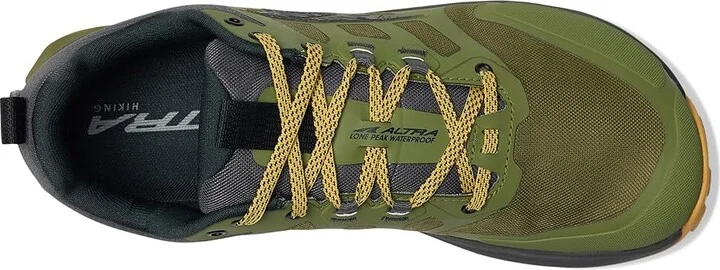 Altra Lone Peak 9 Waterproof Low Men's Climbing Shoes Dusty Olive : 10.5 D - Medium - Image 2