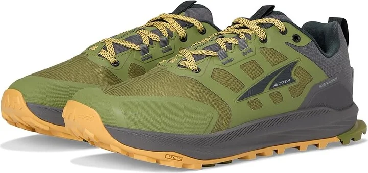 Altra Lone Peak 9 Waterproof Low Men's Climbing Shoes Dusty Olive : 10.5 D - Medium