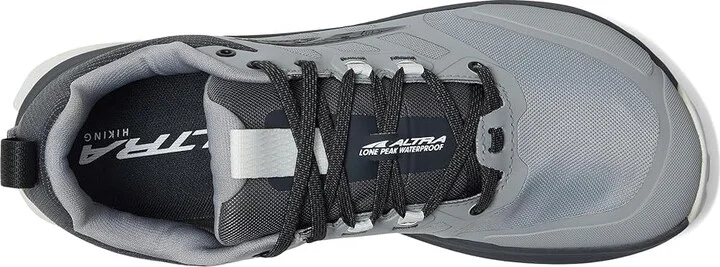 Altra Lone Peak 9 Waterproof Low Men's Climbing Shoes Gray : 7.5 D - Medium - Image 2