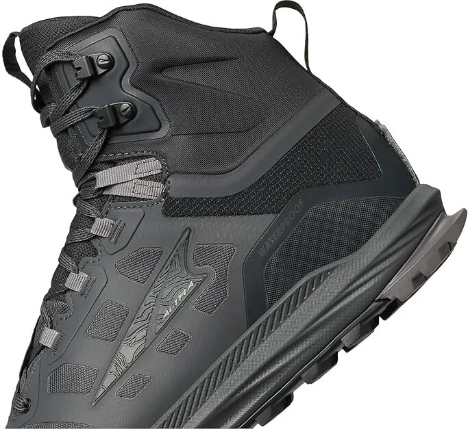 Altra Lone Peak 9 Waterproof Mid Men's Climbing Shoes Black : 10.5 D - Medium, Synthetic - Image 7
