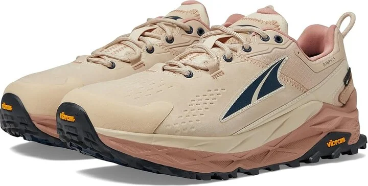 Altra Olympus 5 Hike Low GTX Men's Climbing Shoes Sand : 9.5 D - Medium, Synthetic/Textile
